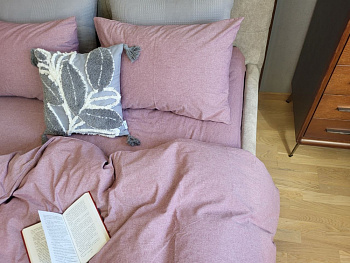 Mauve, Washed Cotton W1181 (Полуторний)