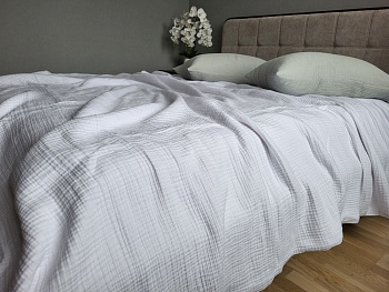 WHITE, MUSLIN (Плед 260*220см)