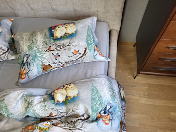 Сатин PREMIUM, SNOWY FOREST NEW (Двоспальний)