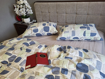 Фреска синій, Turkish flannel (Полуторний)