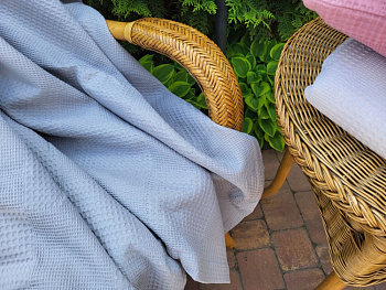 Піке Вафелька, Сірий (Плед 140*220см)