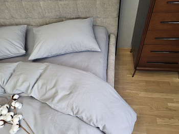 Сірий S147, Turkish flannel (Полуторний)