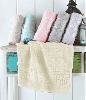 Рушники махрові VIP COTTON ECE, шампань (Сауна)