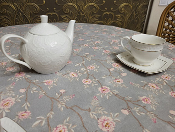 Скатертина Арія сіра (110/160 см)