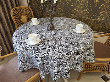 Скатертина Сафарі, кругла (Діаметр 120см)