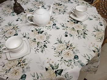 Скатертина Ніжність, овал (Овал 160/350 см)