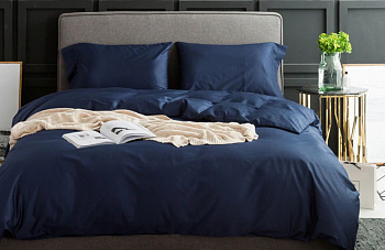 Сатин однотонний CLASSIC BLUE, №4052 (Полуторний)