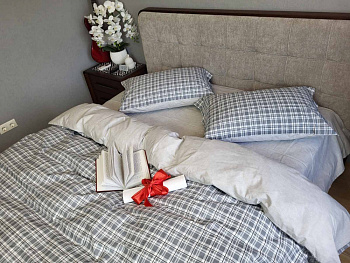 Scotland gray, cotton двостор. (Двоспальний)