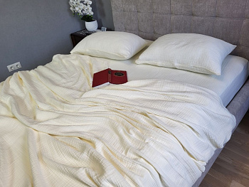 LEMON CREAM, MUSLIN (Плед 200*220см)