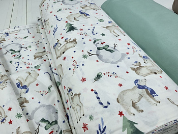 Різдвяний настрій, cotton підк. Цільн. (Сім. на рез.)