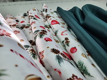 Сатин PREMIUM, DECORATIONS (Двоспальний)