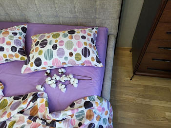 Карамелька фіолет., GOFRE DUO (Полуторний)