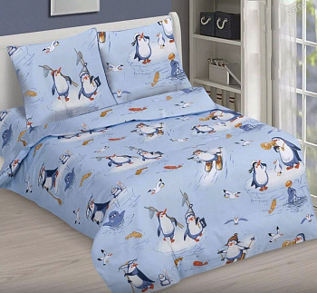 Пінгвінята-риболови, бязь (Підл. на рез.)