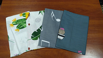 Набір наволочок 4 шт., 100% бавовна, 70см/70см № 107 (Набір 70*70см)