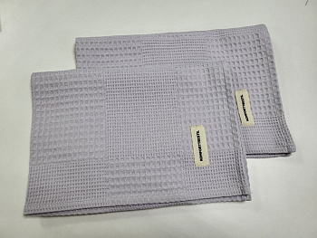 Рушник ПІКЕ Лофт, Св.сірий/Лаванда (40*60см)