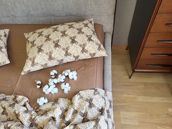 Серпанок мокко, GOFRE DUO (Полуторний)