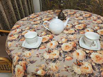 Скатертина Аромат, овал (Овал 160/300 см)