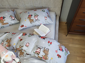 Помічники Санти/сірий, Turkish flannel (Євро)