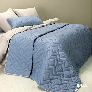 Покривало IZZI, джинс/св. сірий (240/260 см)