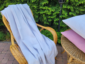 Піке Вафелька, Св.сірий/лаванда (Нав. 50*70см-2шт)