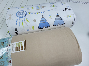 Вігвам/беж, Turkish flannel (Євро)