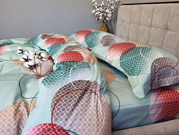 Сатин PREMIUM, TOLEDO COLORFUL UNO (Полуторний)