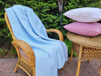 Піке Вафелька, Блакитний (Плед 240*220см)