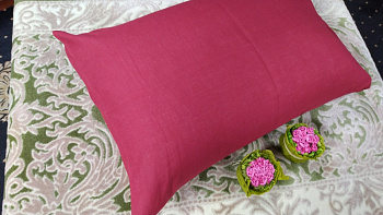 Нав. - 1 шт.  Бордо, льон 100% (Набір 40*60см)