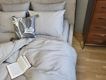 Ash Gray, Washed Cotton W1221 (Полут. на рез.)