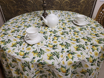 Скатертина Цитрус, кругла (Діаметр 120см)