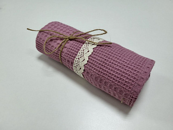 Рушник ПІКЕ Прованс, Ягідний (40*60см)