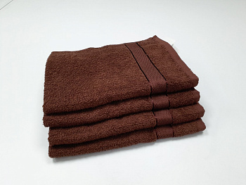 Рушник махровий, Коричневий 400гр/м2 (Лице 50/90см)