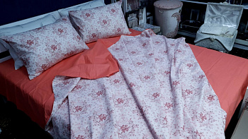 Прованс корал, ранфорс нав 50*70см (Євро)