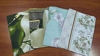 Набір наволочок 4 шт.,100%бавовна 50/70см №  182 (Набір 50*70см)