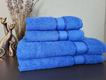 Рушник махровий SPIRIT, синій (Баня 70/140см)