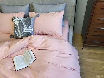 Peach, Washed Cotton W1031 (Двоспальний)