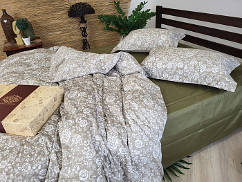 Сатин PREMIUM, MUSCAT OLIVE Цільн. (Двосп. на рез.)