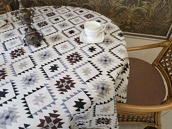 Скатертина Етно, овал (Овал 130/170 см)