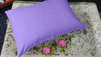 Нав. - 1 шт. Бузковий, льон 100% (Набір 50*70см)