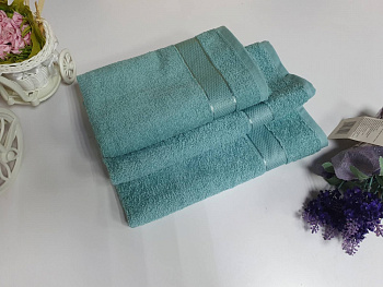 Рушник махровий Бірюзовий 400гр/м2 (Баня 70/140см)