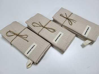 Рушник ПІКЕ Лофт, Беж (40*60см)