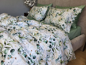 Сатин PREMIUM, CHRISTINA підк. цільна (Двоспальний)