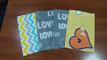 Набір наволочок 4шт., МІКС 70 см/70 см № 178 (Набір 70*70см)