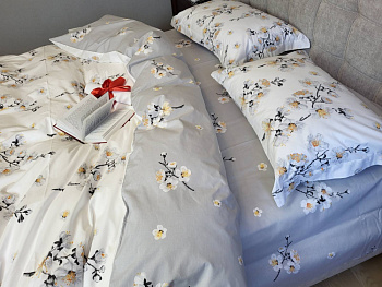 Adagio gray, cotton, нав 50*70см (Полуторний)