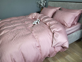 Сатин JACQUARD, WAVE POWDER (Полуторний)