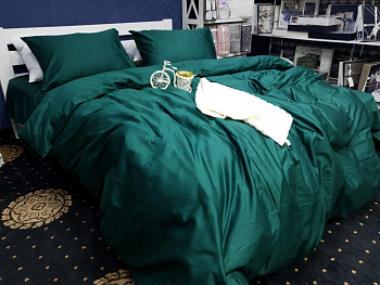 DEEP EMERALD, Turkish satin (Полут. на рез.)